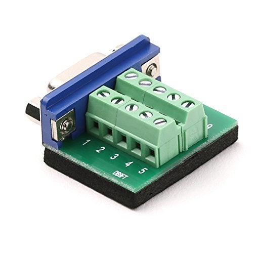 Arnorin DB9 Breakout Board DB9 RS232 Serial Female to Terminal Block 10 Pin Adapter(Ultra Small Size) - Image 2