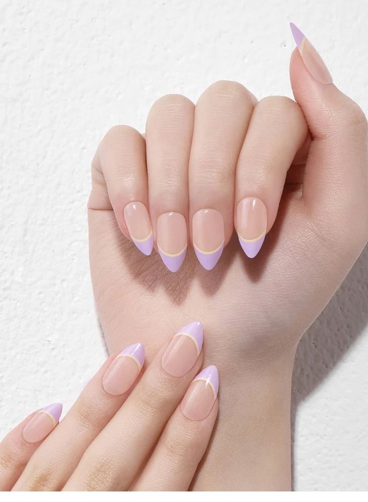 Dashing Diva Magic Press - Lavender Yellow | Medium Fresh Shape - Image 3