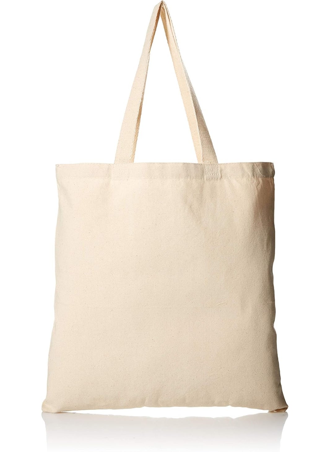 TBF 12 Pack 1 Dozen  Heavy Cotton Canvas Tote Bag Natural  - Image 1