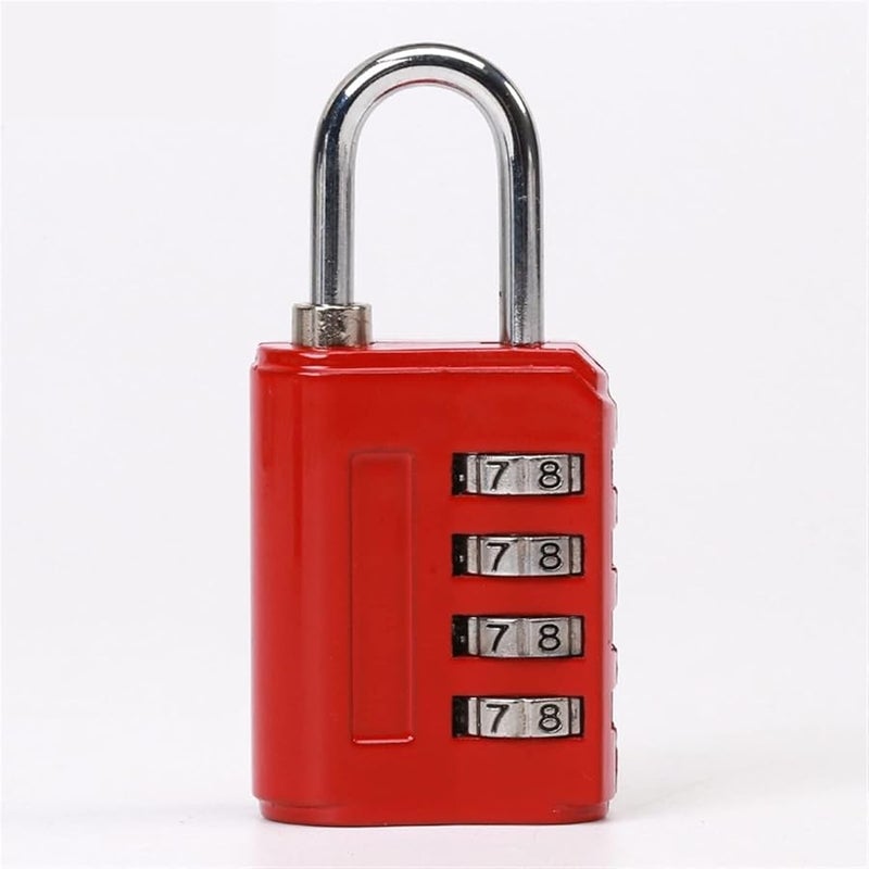 Blue 4 Digit Combination Padlock For Luggage Travel Suitcase Aluminum Alloy Code Lock - Image 4