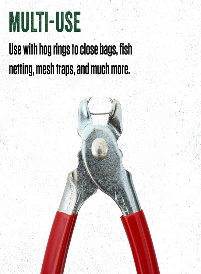 LEM Products Hog Ring Pliers, Galvanized Steel, Red - Image 5