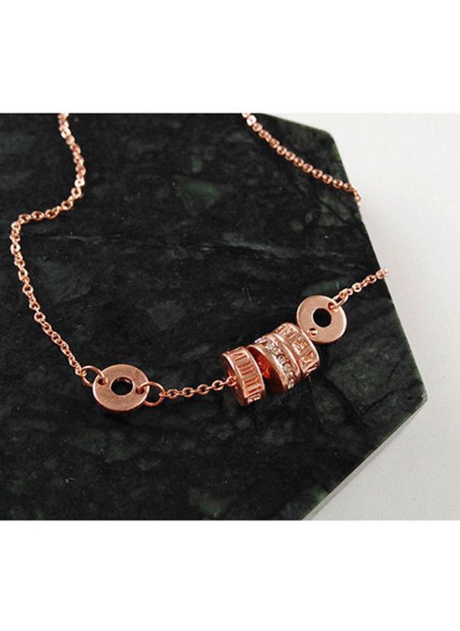 NIBEMINENT - Stone Studded Geometric Shapes Silver Bracelet - Image 1