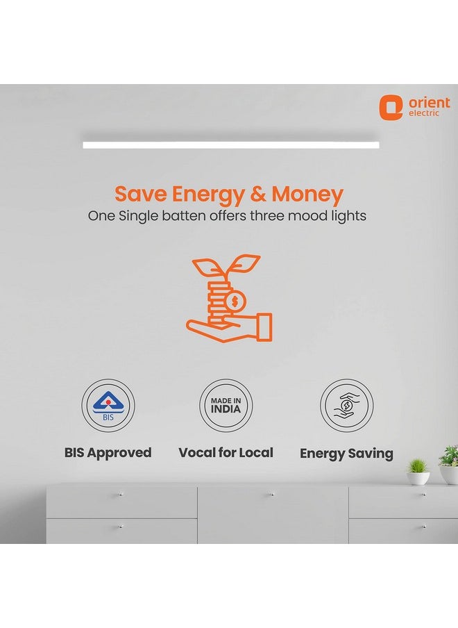 Orient Electric 20W Mood light LED batten| 2000 lumen light output| Three color temperatures| Surge protection up to 4kV| | Made in India| Pack of 1 - pzsku/ZC4C91AD4D0A69EEC818DZ/45/_/1740982855/ee673d30-5c6f-4dee-84b9-ab7b6cfcadd3