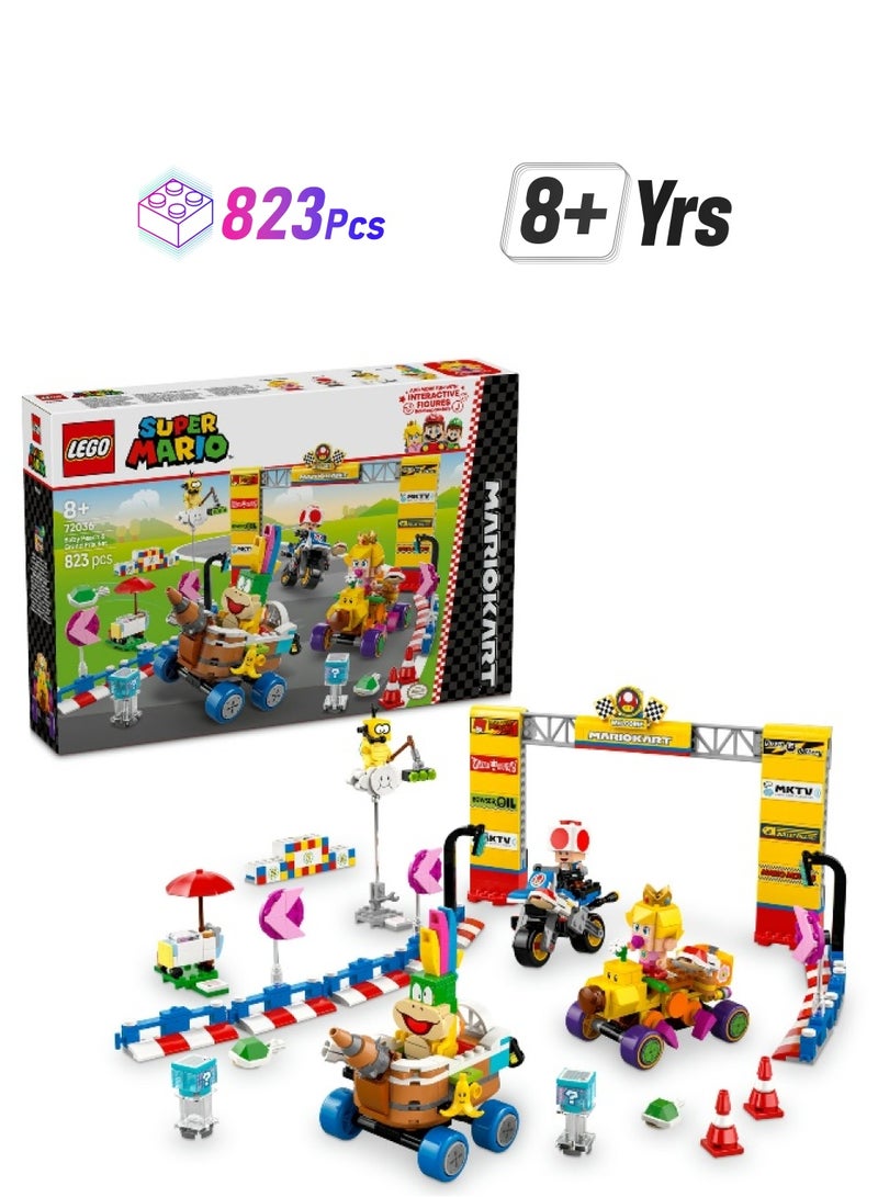 LEGO LEGO Super Mario: Mario Kart Baby Peach & Grand Prix Set 72036 Building Set (823 Pieces)  - Image 1
