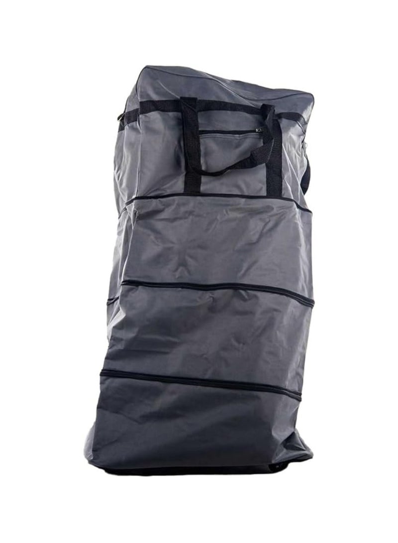Yuwell Travel Bag Luggage Trolley Bag Expandable Rolling Duffle Bag 3 Layers Space 5 Wheels Luggage Bag Foldable Suitcase For Multipurpose Use For Unisex 100HX50LX30W Grey - Image 2