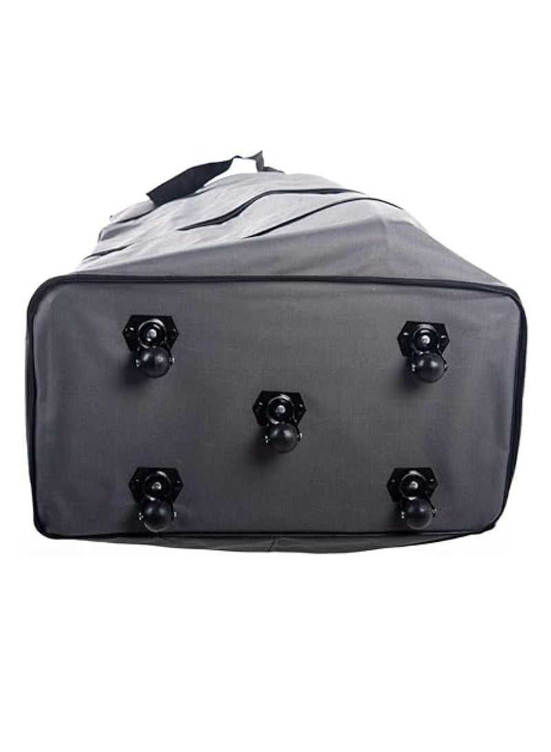 Yuwell Travel Bag Luggage Trolley Bag Expandable Rolling Duffle Bag 3 Layers Space 5 Wheels Luggage Bag Foldable Suitcase For Multipurpose Use For Unisex 100HX50LX30W Grey - Image 3