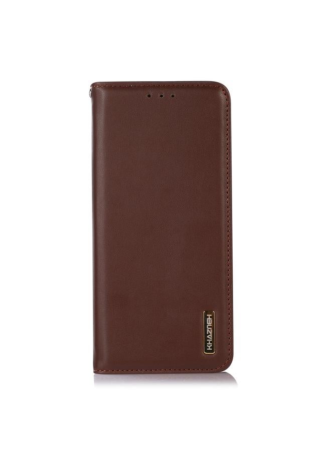 S-TOP Case For iPhone 14 Pro KHAZNEH Nappa Top Layer Cowhide Leather Phone Case - Image 2