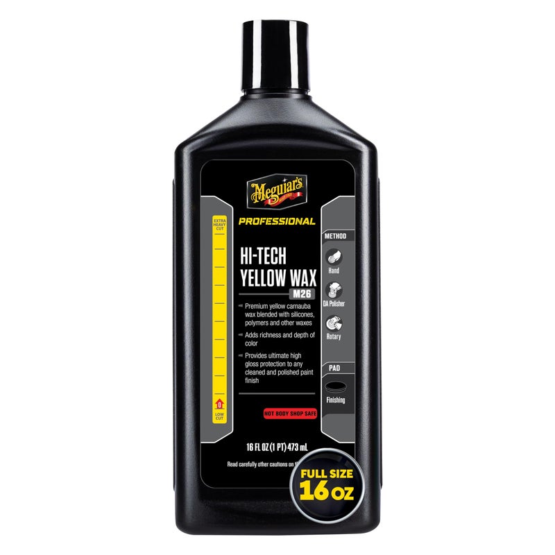 Meguiar's M2616 Mirror Glaze Hi-Tech Yellow Wax â€“ 16 Oz Container - Image 1