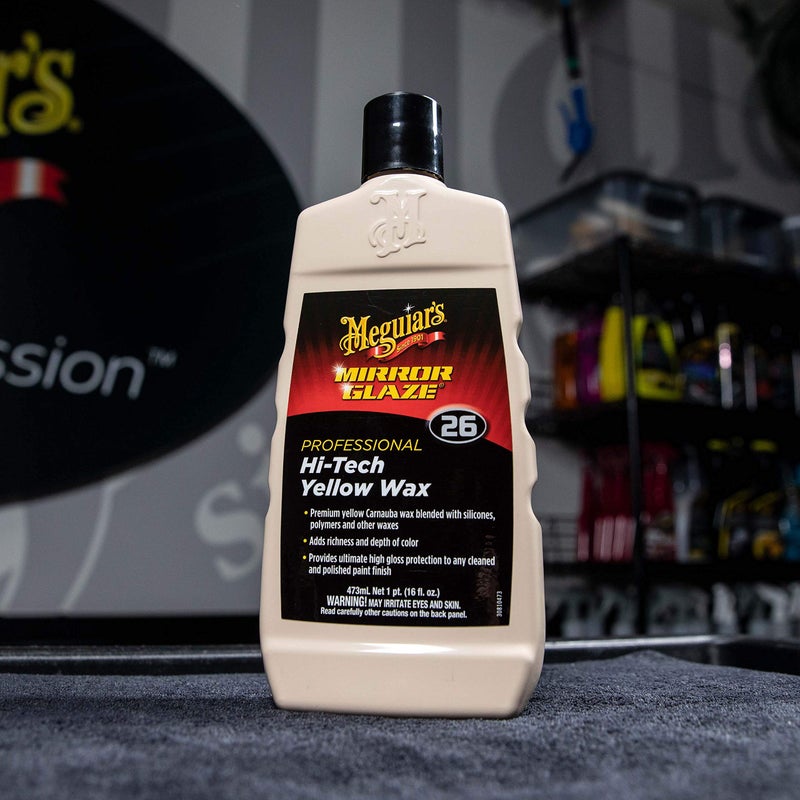 Meguiar's M2616 Mirror Glaze Hi-Tech Yellow Wax â€“ 16 Oz Container - Image 2