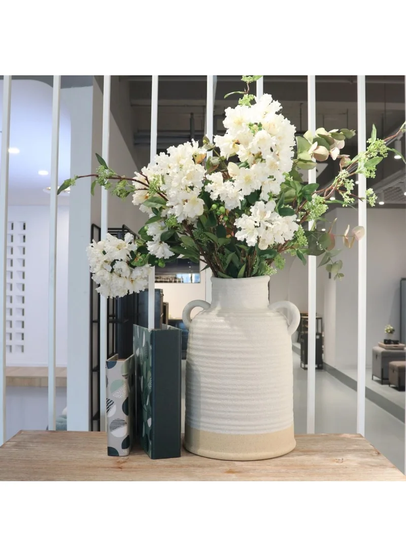 دانوب هوم Celesta Vase White 22.6X22.6X33.9Cm