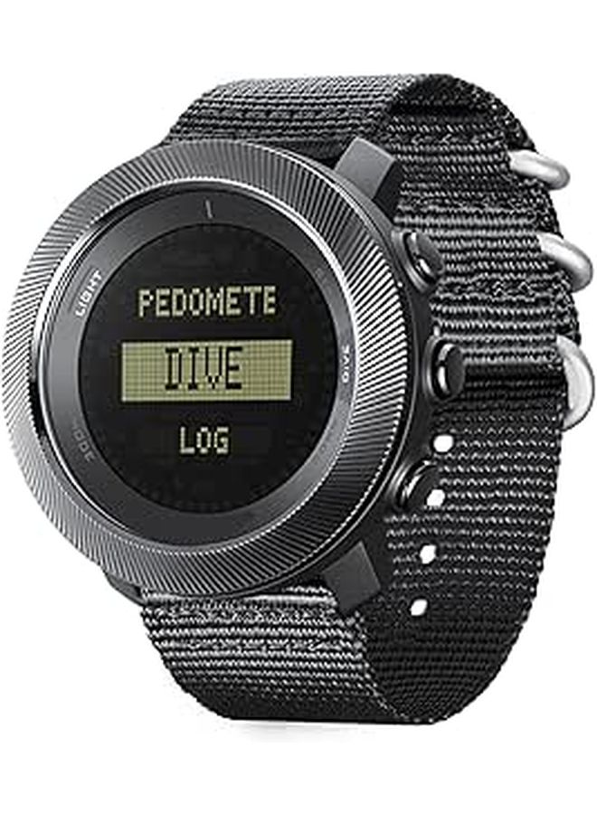 Diyeeni Diving Computer Watch 100M Waterproof Compass Altimeter Barometer World Time Stopwatch Professional Watch for Swimmers Divers Sailing Surfing Hiking Blue - Image 1