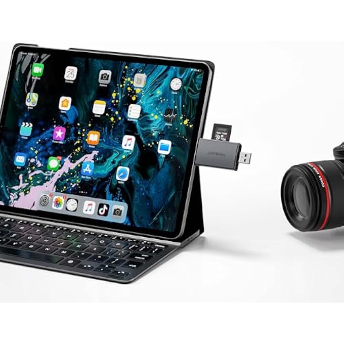 rayihni قارئ بطاقات CFEXPRESS TYPE A، USB 3.2 GEN 2 10GBPS، منفذ USB-C و USB-A، متوافق مع سوني ألفا 1/ ألفا A7S III/ ألفا 7 IV A7M4/ FX3/ FX6 - Image 3