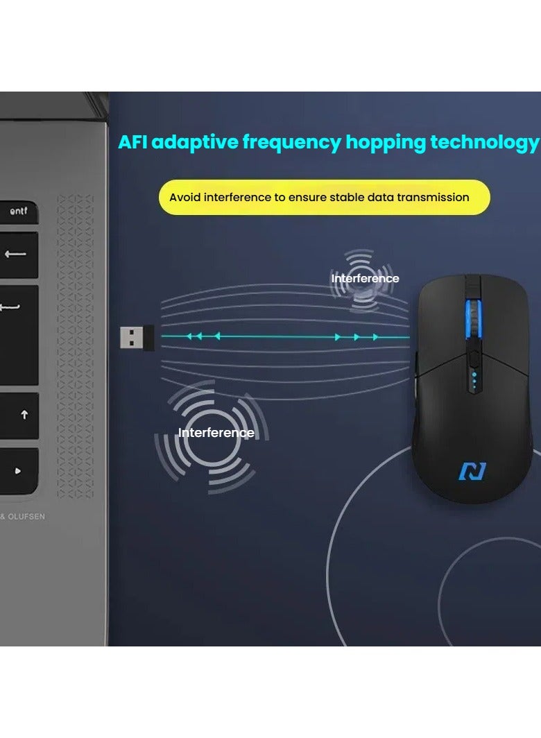 general 2.4G Bluetooth mouse wireless charging model silent and silent suitable for computer and mobile phone power display - Image 2