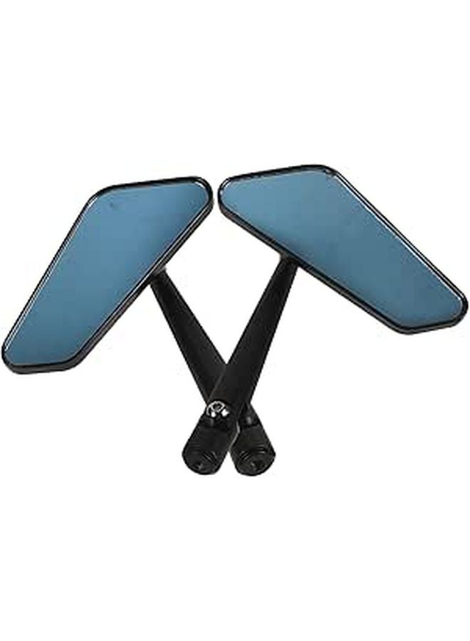 Universal Motorcycle Rearview Mirrors 1 Pair Handlebar Mount Aluminum Alloy 360 Rotatable - Image 1
