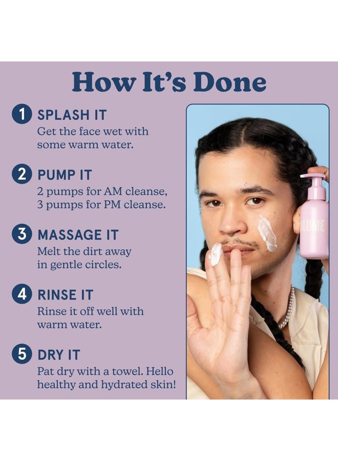 Blume Daydreamer Hydrating and Nourishing Face Wash, Organic Paraben-free Moisterizer with lavender and geranium, 4oz - Image 4