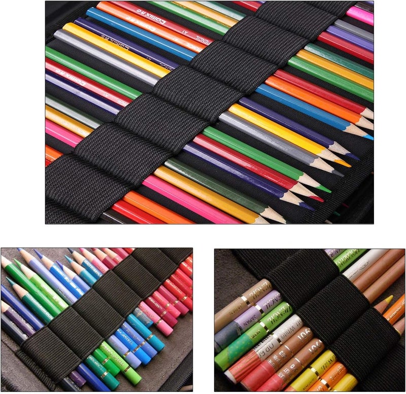 Colourful Pencil Case 220 Slots Portable Draw Paint Pouch Waterproof Multi-Layer Storage Bag for Watercolor Pens for Children and Adults - Image 5