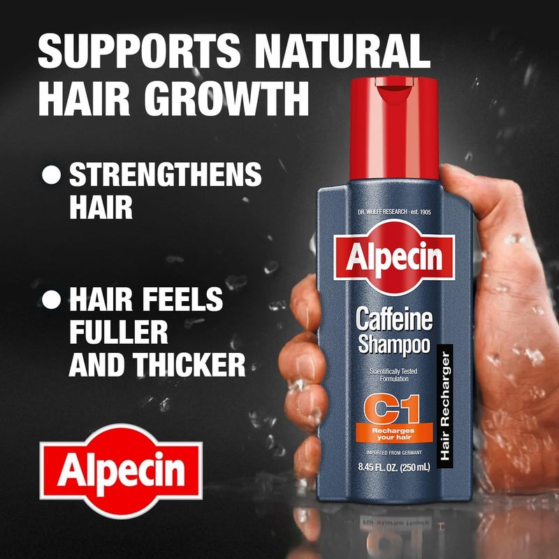 Alpecin C1 Caffeine Shampoo 8.45 fl oz + Alpecin After Shampoo Liquid 6.76 fl oz I Hair Performance Enhancer Promotes Natural Hair Growth and Thickness I Energizes Scalp - Image 2