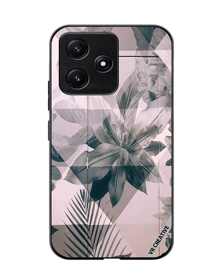 VR CREATIVE Protective Case Cover For Xiaomi Poco M6 Pro 5G Symmetric Flore Design Multicolour - Image 1
