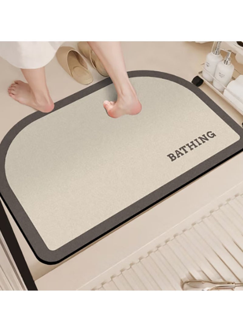 Jingke Quick-drying Absorbent Floor Mats Bathroom Anti-slip Mats Toilet Absorbent Foot Mats Entry-level Mats 40*60cm  032 - Image 1