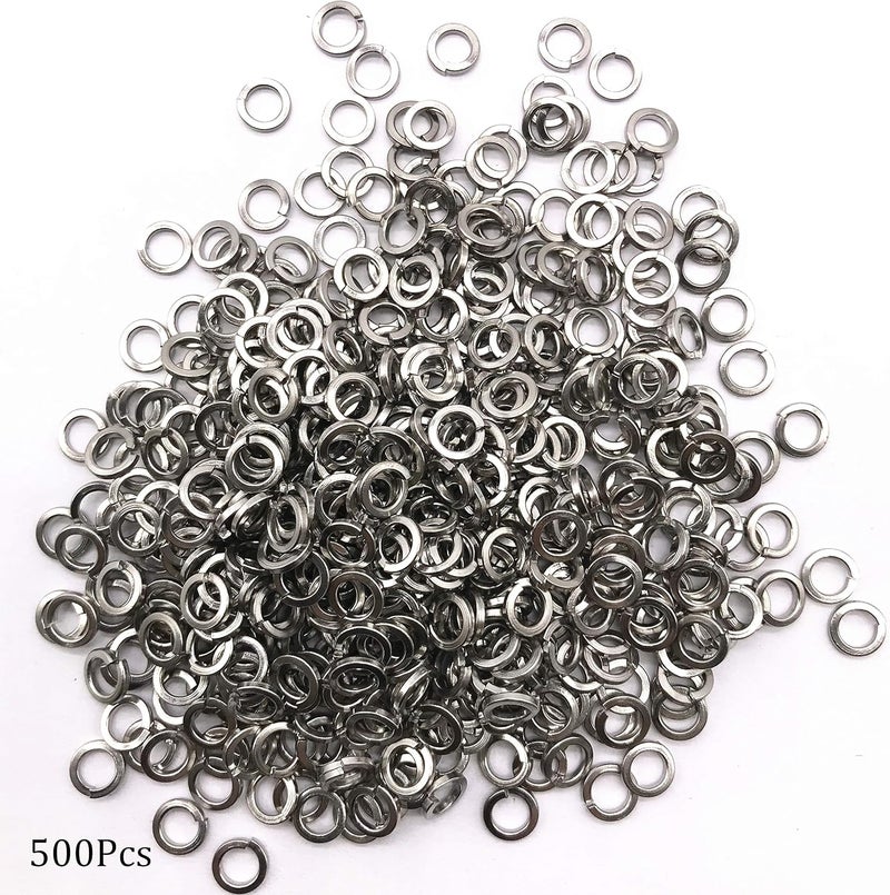 NACX M4 Split Lock Washer, 304 Stainless Steel Spring Lock Washer, 500Pcs - Image 3