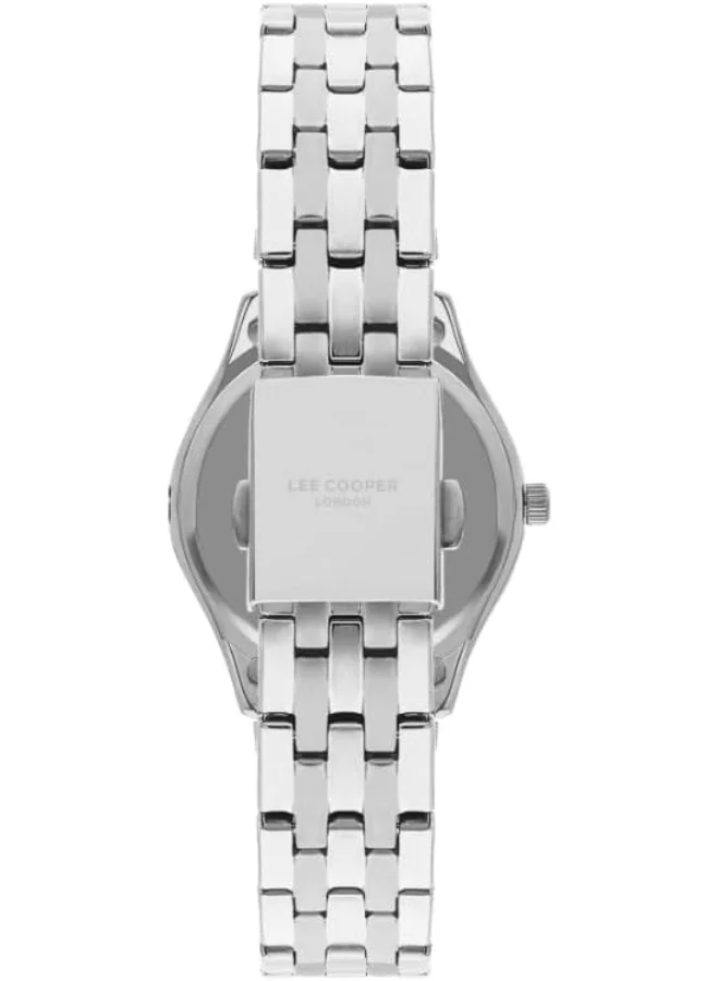 Lee Cooper Lee Cooper Women's 2035 Movement Watch, Analog Display and Metal Strap - LC07832.390, Silver