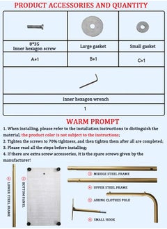 XiuWoo Metal coat rack with natural marble base durable and easy to clean freestanding suitable for porch living room bedroom office bathroom  - Image 4