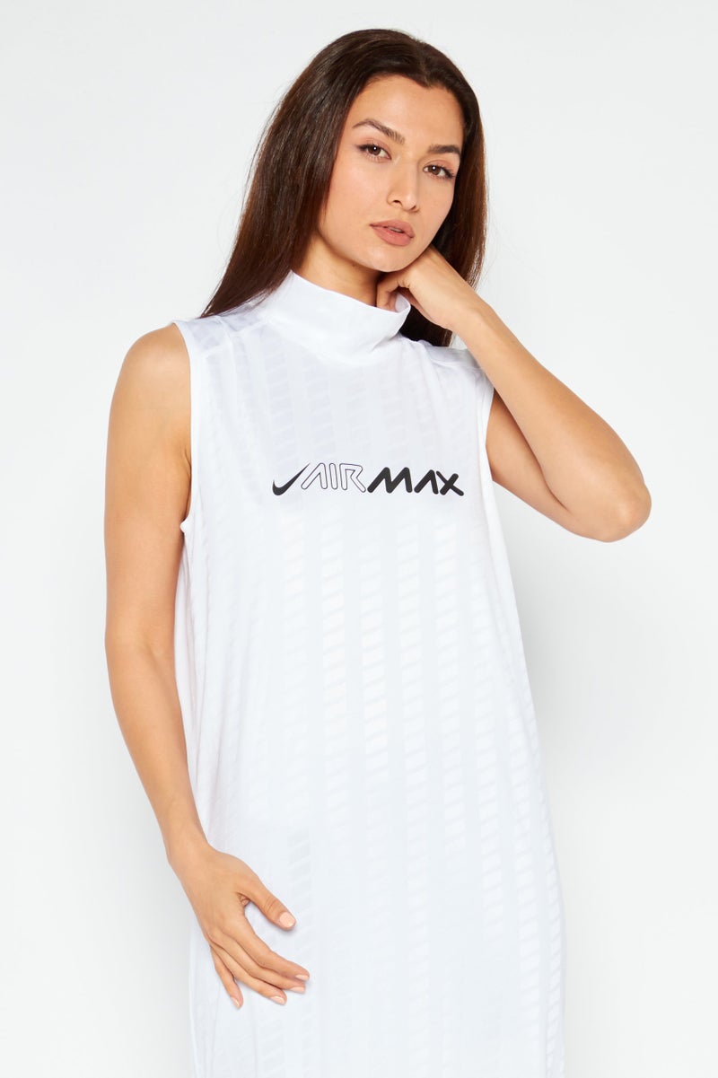 Nike Women Sportswear Fit Sleeveless Outdoor Dress, White/Black - Image 4
