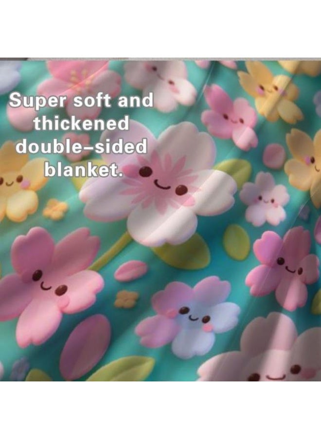 عام بطانية رقيقة من الفانيلا الكرتونية للأطفال والرضع (دافئة ومريحة، ومناسبة للنوم والألعاب) 70 سم * 100 سم - Image 5