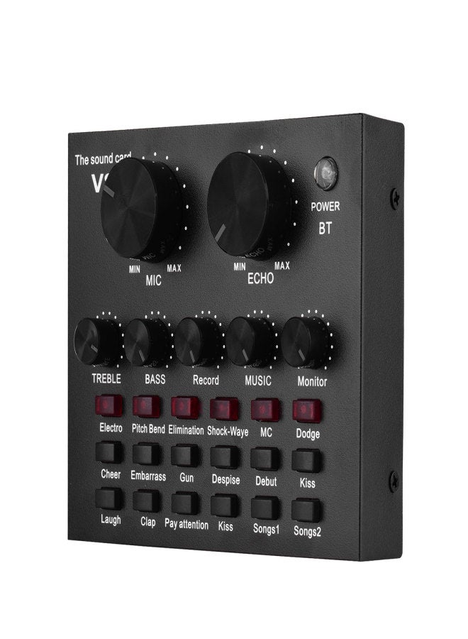 External Audio Mixing Sound Card USB Audio Interface BT Connection with Multiple Sound Effects Built-in Rechargeable Battery for Singing Shouting Live Streaming Chating Music Recording  - Image 4