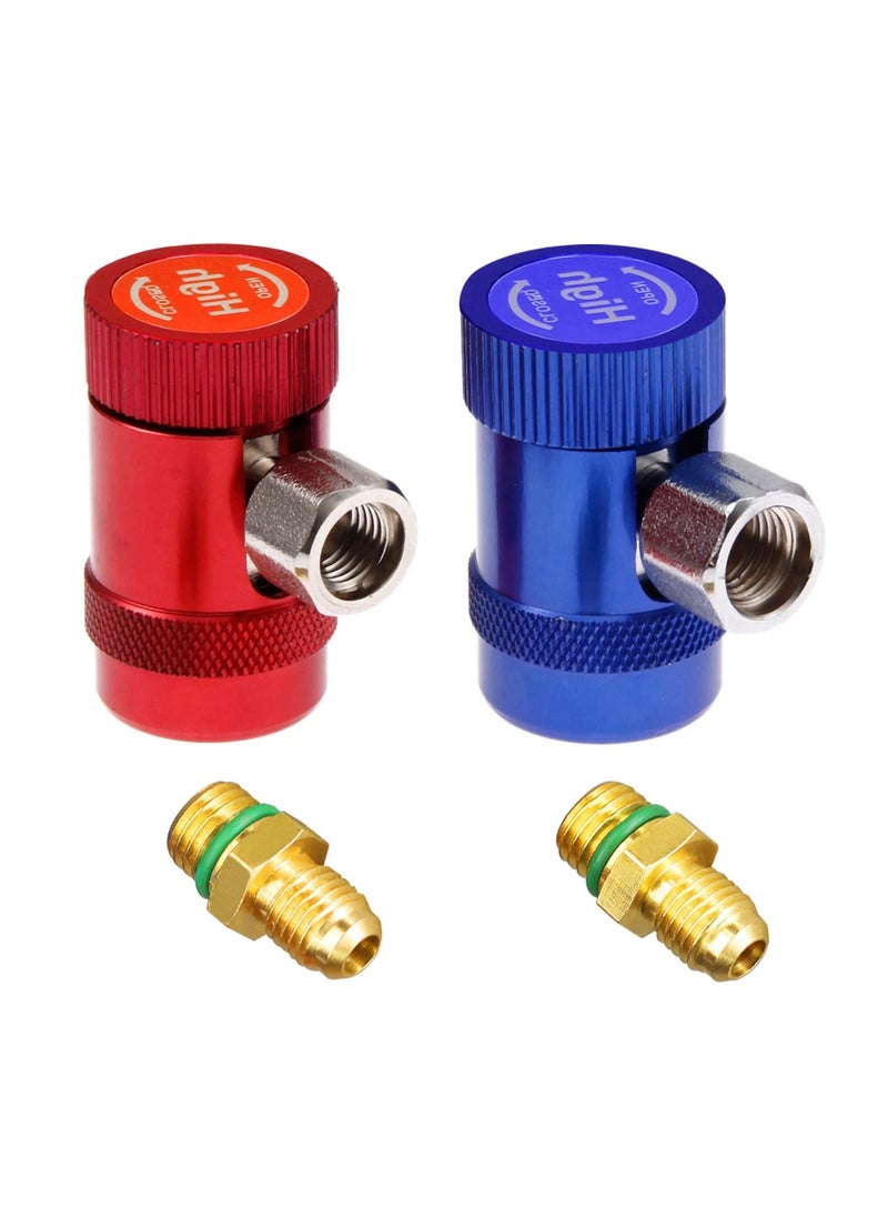 Quick Coupler Adapter Fittings R1234yf High Side And Low Side For Air Conditioning Evacuation - Image 1