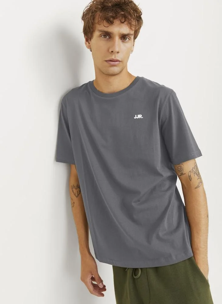 ج ج ريبل من جاك و جونز Jrebrebel Logo Tee Ss Crew Neck T-Shirt