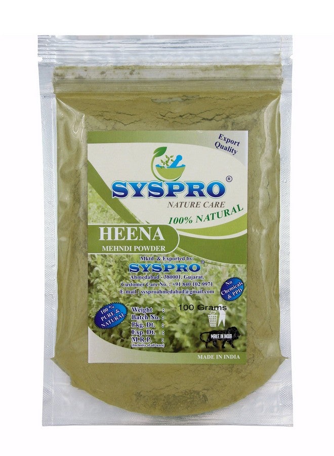 SYSPRO Natural Henna Powder For Hair 100 Gram Best Herbal Henna Mehndi Powder For Black Hair Color For Hair Growth