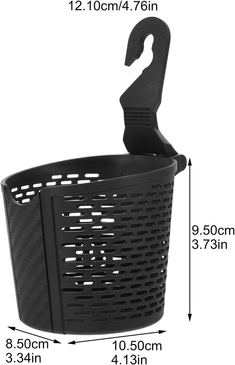 Car Headrest Beverage Cup Holder Multifunctional Black Car Seat Water Cup Organizer Hanging Drink Bottle Holder for Backseat Use - Image 2