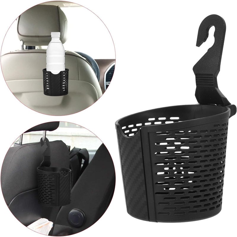 Car Headrest Beverage Cup Holder Multifunctional Black Car Seat Water Cup Organizer Hanging Drink Bottle Holder for Backseat Use - Image 5
