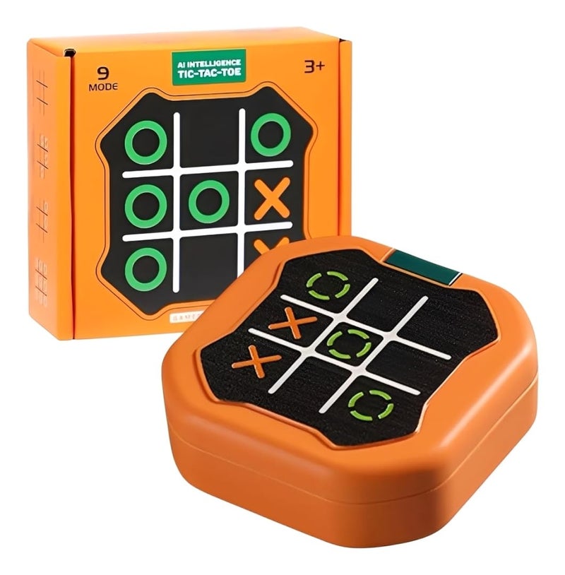 ADKD AI Intelligence Tic Tac Toe Handheld Game Console for Kids - 9 Mode, Portable Smart Puzzle Memory Training Toy (Multicolor) - Image 1