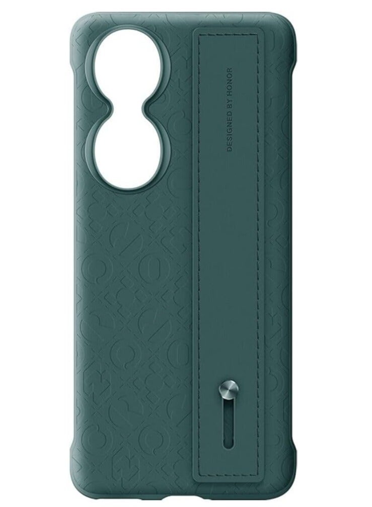 Honor 90 PU-HandStrap Protective Case Green - Image 1