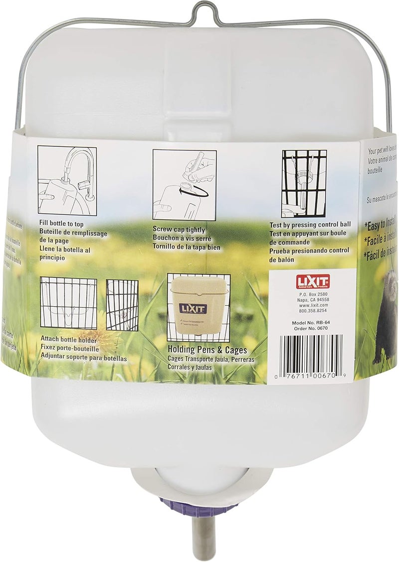 Lixit 64 Ounce All Weather Rabbit Water Bottle - Image 2