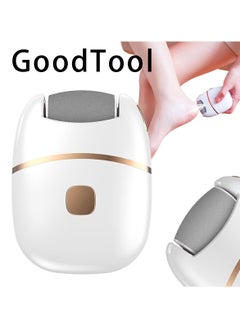 GoodTool Handheld Electric Callus Remover Rechargeable Foot File With 2 Adjustable Speed Equipped With LED Light For Calluses Cracked Rough Skin Pedicure Tools  - Image 1