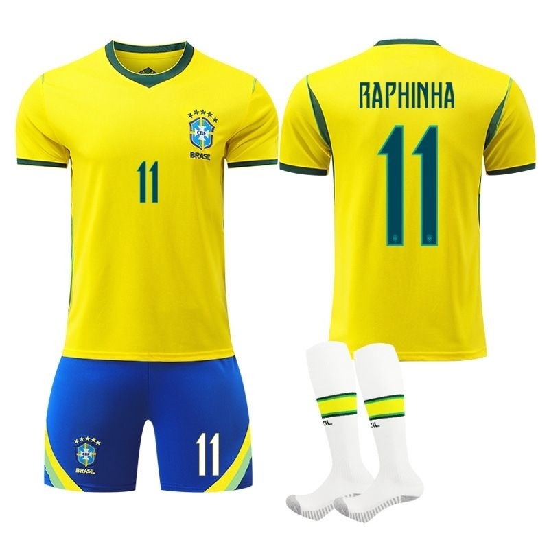 2026 World Cup Brazil Home Jersey - Neymar #10, Vinicius #7, Raphinha #11 - Image 4
