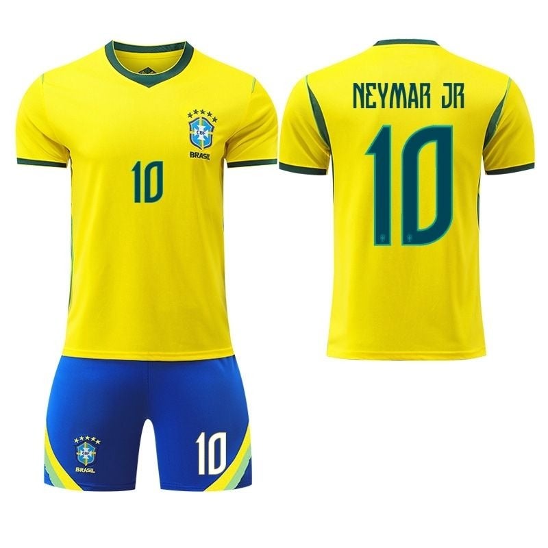 2026 World Cup Brazil Home Jersey - Neymar #10, Vinicius #7, Raphinha #11 - Image 1