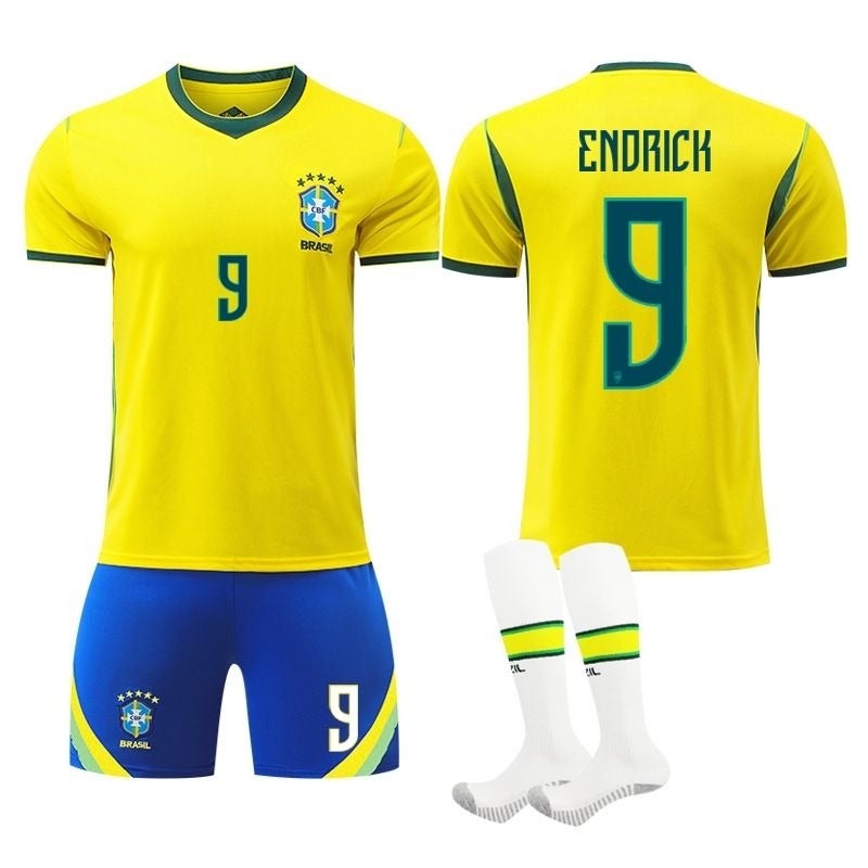 2026 World Cup Brazil Home Jersey - Neymar #10, Vinicius #7, Raphinha #11 - Image 5