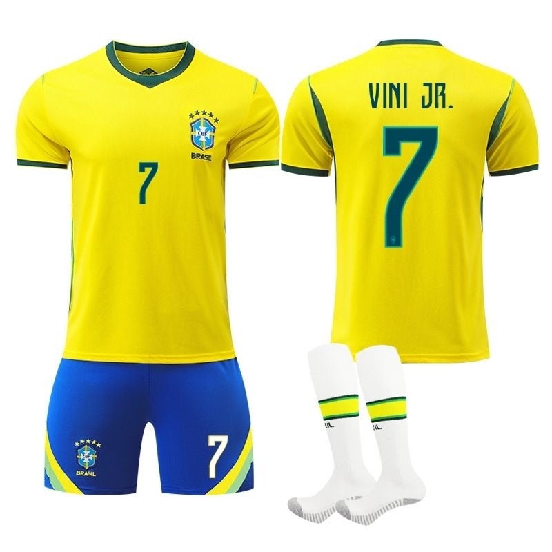 2026 World Cup Brazil Home Jersey - Neymar #10, Vinicius #7, Raphinha #11 - Image 3