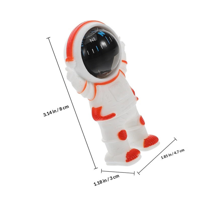 Orange Portable Compass for Car Dashboard and Desk Navigation Astronaut Car Decoration - Image 3