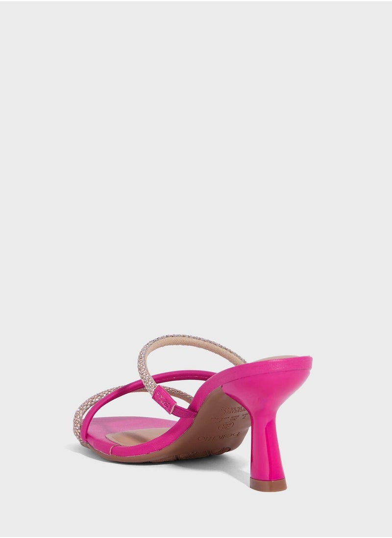 Beira Rio Juliette Multi Strap Mid Heel Sandals  - Image 3