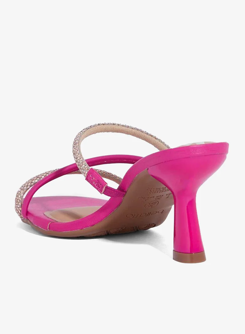 Beira Rio Magenta Block Heel Sandals for Women – Stylish Ladies Heels Sandals for Everyday Wear for Women | Best Price UAE