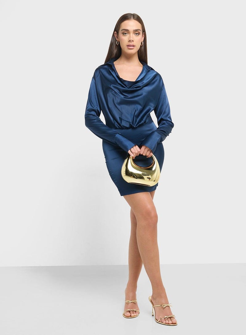 Ginger Cowl Neck Dress - Image 4