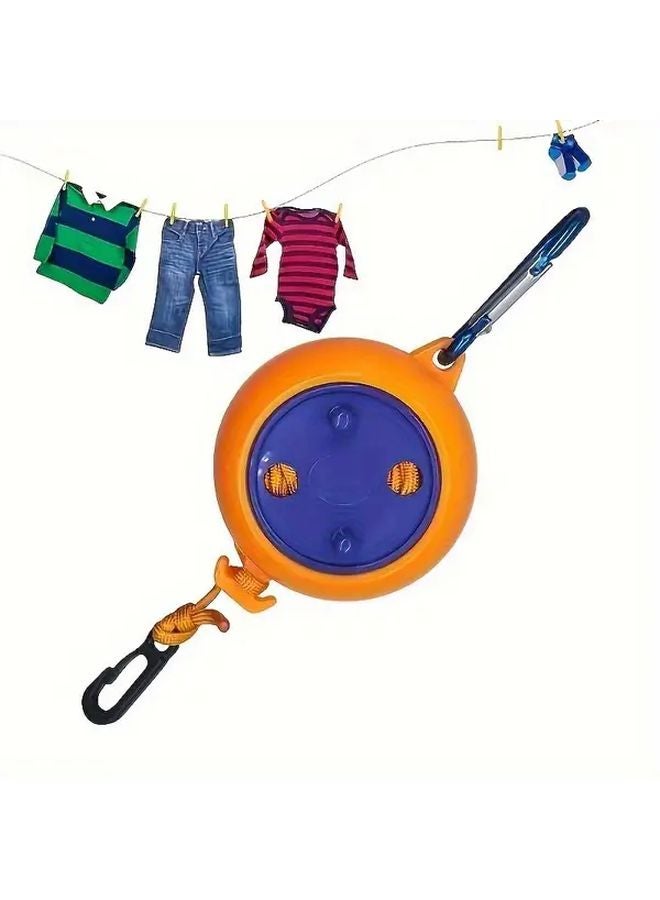32 Feet Orange Retractable Portable Camping Clothesline For Outdoor Travel Fishing - Image 5