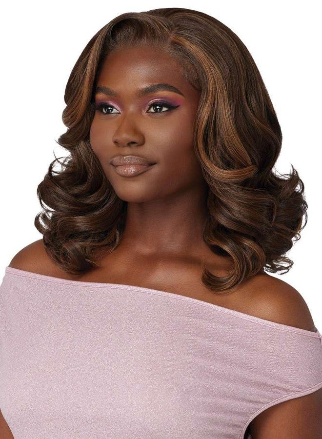 Outre Lace Front Wig - Perfect Hair Line 13X4 - Swoop Series - Swoop 6 (BURGUNDY FLAME) - Image 5