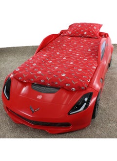 College Covers College Covers Corvette Sheet Set, Twin, Red  - Image 3