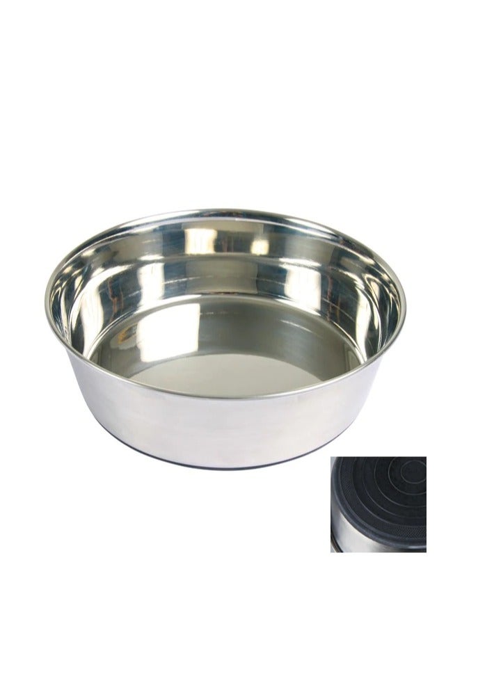 تريكسي وعاء تريكسي ستانلس ستيل مع قاعدة مطاطية للكلاب - Image 1